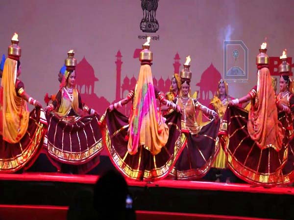Rajasthani folk dance Chari performance